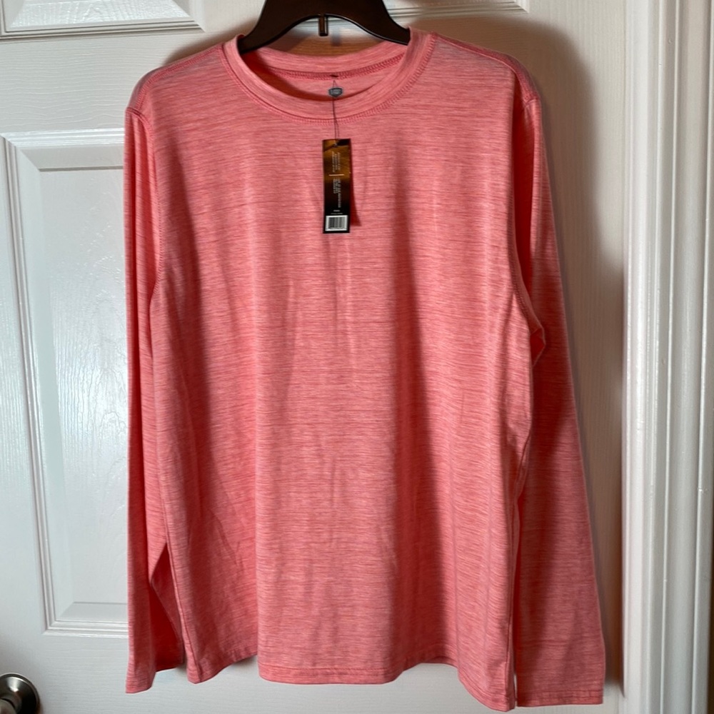 Berkley Jensen Super Soft long Sleeve Tee Shirt Relaxed Fit Pink size Medium